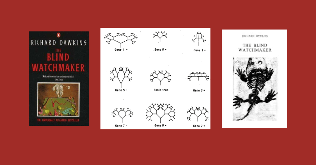 cover image with snapshot of the Blind Watchmaker book cover